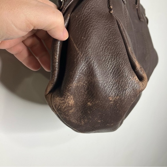 J. Jill brown leather shoulder bag medium size 12.75” x 11” - Picture 2 of 12